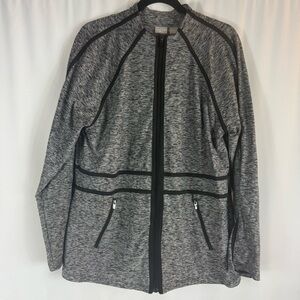 Chico's Zenergy Black and Gray sweater size: US 12/14